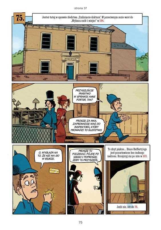 Paragraph comic - Sherlock Holmes. Duel with Irene Adler.